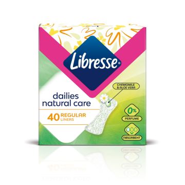 Libresse Natural Care Regular Ежедневни дамски превръзки x40 бр
