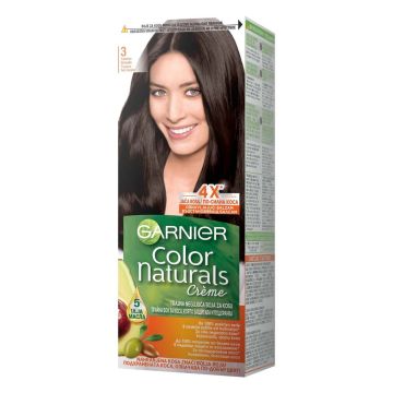 Garnier Color Naturals Трайна боя за коса, 3 Darkest Brown