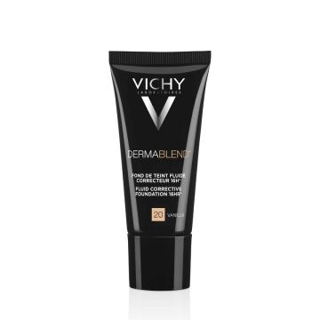 Vichy Dermablend Коригиращ фон дьо тен флуид за нормална до смесена кожа 20 ванилия SPF35 30 мл