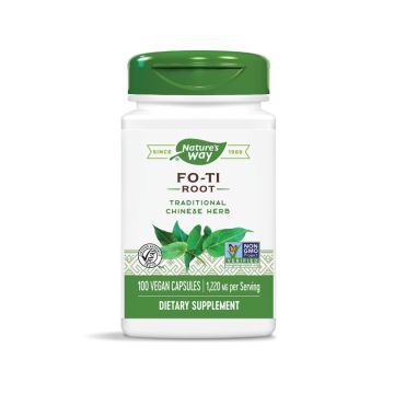 Nature's Way Fo-Ti Root Корен от Фо-Ти за жизненост и дълголетие 610 мг х100 V капсули