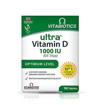Ultra Витамин D3 за здрави кости и зъби x 96 таблетки Vitabiotics 