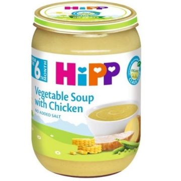 Hipp Био зеленчукова крем супа с пиле 6М+ 190 г