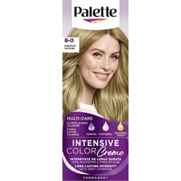 Palette Intensive Color Creme Дълготрайна крем боя за коса 8-0 Light Blond