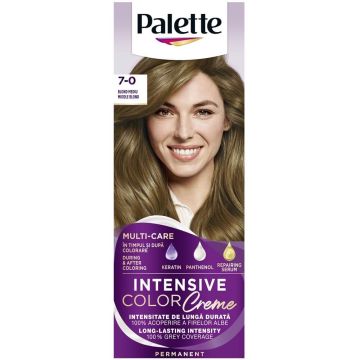 Palette Intensive Color Creme Дълготрайна крем боя за коса 7-0 Middle Blond