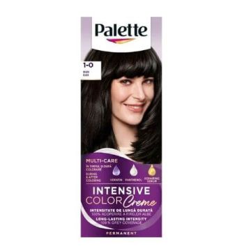 Palette Intensive Color Creme Дълготрайна крем боя за коса 1-0 Black