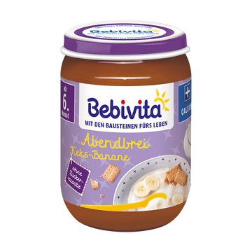 Bebivita млечна каша "Лека нощ" с бисквити 6М+ 190 гр