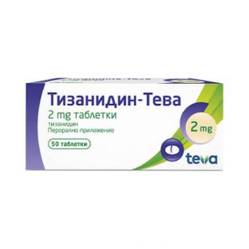 Тизанидин-Тева 2 мг х 50 таблетки Teva