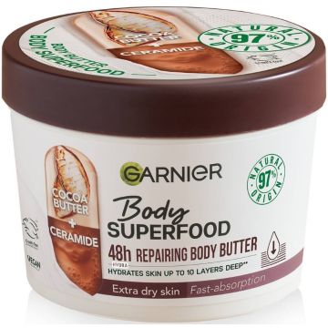 Garnier Body Superfood Възстановяващо масло за тяло с какао и серамиди 380 мл