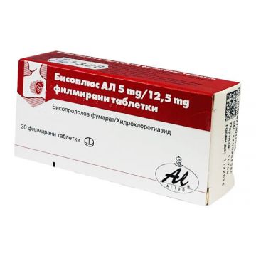 Бизоплюс АЛ 5 мг/12.5 мг х 30 таблетки 