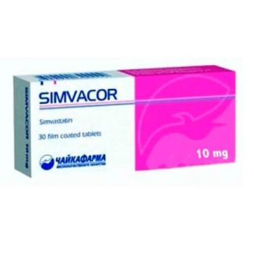 Симвакор 10 мг х 30 таблетки Чайкафарма