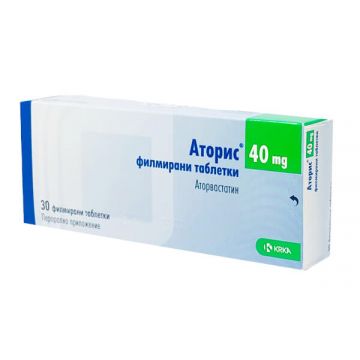 Аторис 40 мг х 30 таблетки КRКА