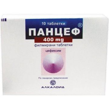 Панцеф 400 мг х 10 таблетки Alkaloid
