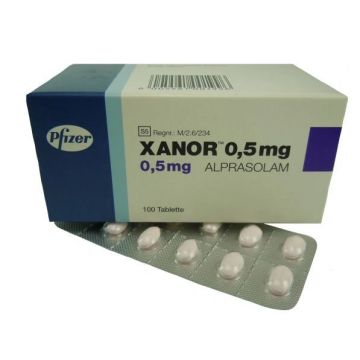 Ксанакс 0.5 мг х 100 таблетки Pfizer