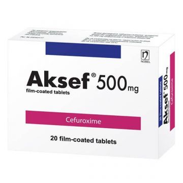 Аксеф 500 мг х 20 таблетки Nobel Pharma