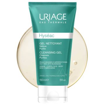 Uriage Hyseac Почистващ гел за лице и тяло за комбинирана до мазна кожа 150 мл