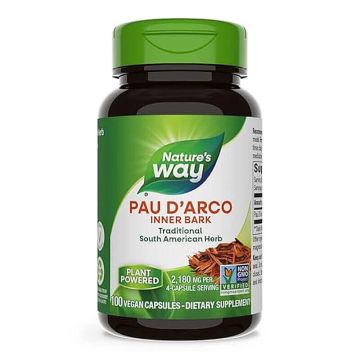 Nature's Way Pau D`Arco Inner Bark Кора от Мравчено дърво за пълна подкрепа на имунната система 545 мг х 100 капсули