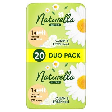 Naturella Ultra Normal Duo pack Дневни дамски превръзки с лайка 20 бр