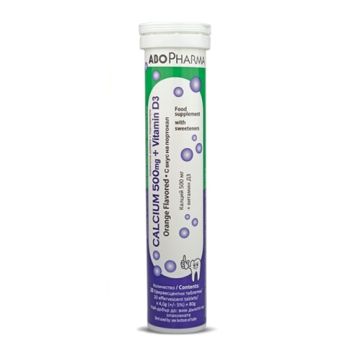 AboPharma Calcium + Vitamin D3 х 20 ефервесцентни таблетки