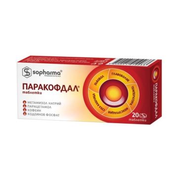 Паракофдал за болка и главоболие х 20 таблетки Sopharma
