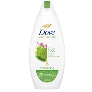 Dove Care by Nature Ободряващ душ гел за тяло с матча и сакура 225 мл