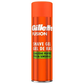 Gillette Fusion Sensitive Гел за бръснене за чувствителна кожа 200 мл