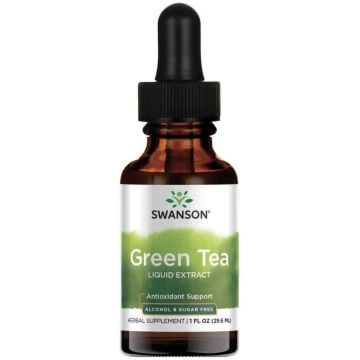 Swanson Green Tea Liquid Extract Течен екстракт от зелен чай 29,6 мл