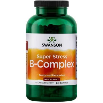 Swanson Super Stress B-Complex При стрес х240 капсули