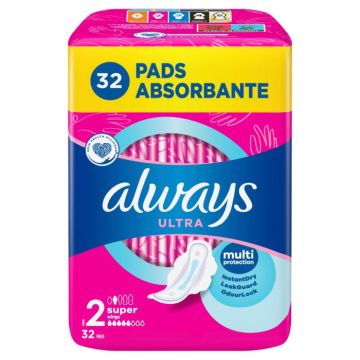 Always Ultra Super Plus Quatro Дамски превръзки х 32 бр