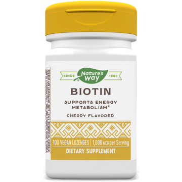 Nature’s Way Biotin Биотин за здрави кожа, коса и нокти 1000 мкг 100 капсули