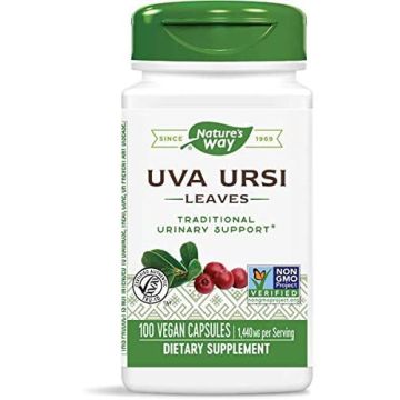 Nature's Way Uva Ursi Leaves Мечо грозде при уринарни инфекции 480 мг х100 V капсули