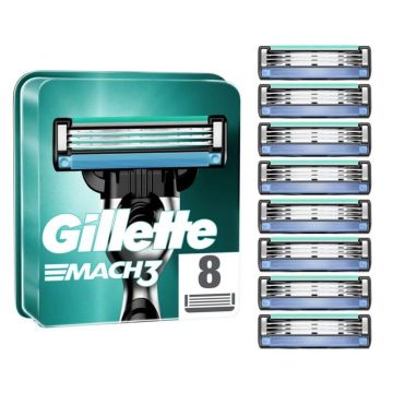 Gillette Mach 3 Резервни ножчета за самобръсначка х 8 бр 