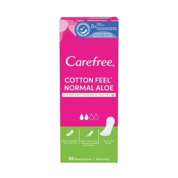 Carefree Cotton Feel Normal Aloe Ежедневни дамски превръзки х 20 бр