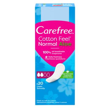 Carefree Cotton Feel Normal Aloe Ежедневни дамски превръзки х 20 бр
