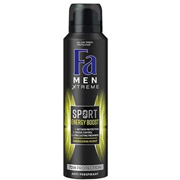 Fa Men Xtreme Sport Energy Boost Део спрей против изпотяване за мъже 150 мл