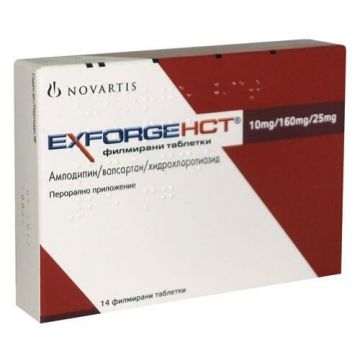 Ексфорж НСТ 10 мг/160 мг/25 мг х 14 таблетки Novartis