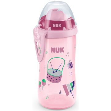 Nuk Flexi Cup Cap чаша със сламка неразливаща флекси къп 12М+ 300 мл 
