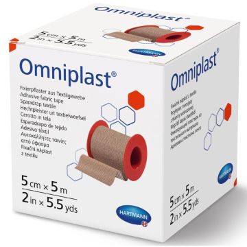 Hartmann Omniplast Хипоалергична адхезивна лента с телесен цвят 5 см х 5 м