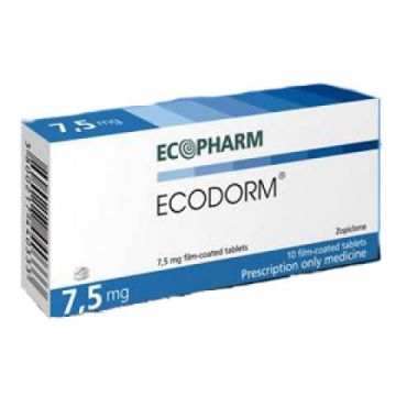 Екодорм 7.5 мг х 10 таблетки Ecopharm