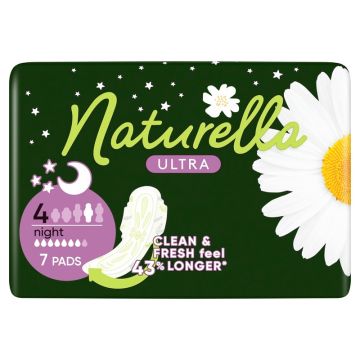 Naturella Ultra Night Дамски нощни превръзки с лайка 7 бр