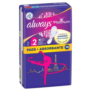 Always Platinum Super Plus Duo Дамски превръзки x14 бр