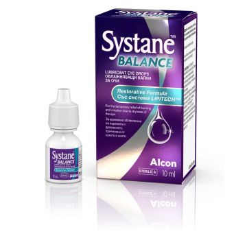 Alcon Systane Balance Овлажняващи капки за очи 10 мл