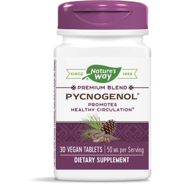 Nature's Way Pycnogenol Пикногенол за здрава сърдечно-съдова система 50 мг х30 V таблетки