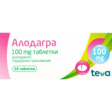 Алодагра 100 мг х 50 таблетки Teva