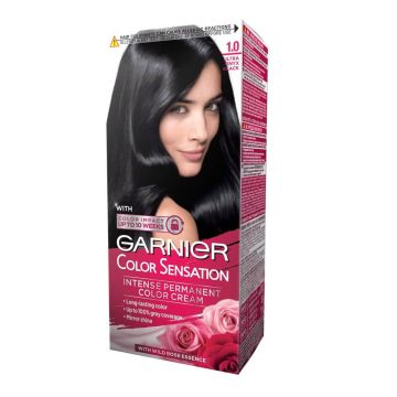 Garnier Color Sensation Трайна боя за коса, 1.0 Ultra Onyx Black