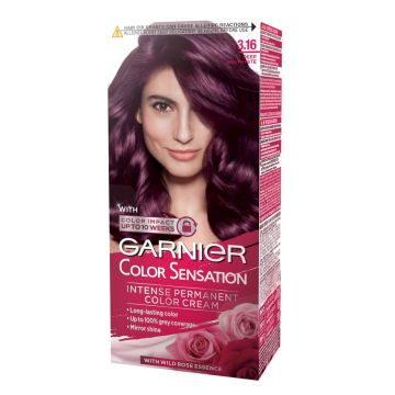 Garnier Color Sensation Трайна боя за коса, 3.16 Deep Amethyste