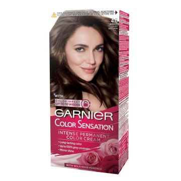 Garnier Color Sensation Трайна боя за коса, 4.0 Deep Brown