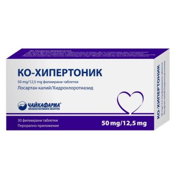 Ко-Хипертоник 50 мг/12,5 мг х 30 таблетки ЧайкаФарма