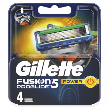 Gillette Fusion Proglide Power Резервни ножчета 4 бр