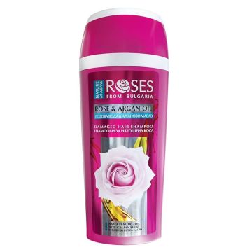 Agiva Roses Rose & Argan Oil Шампоан за увредена коса с арган и розово вода 250 мл