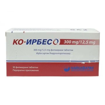 Ко-Ирбесо 300 мг/12.5 мг х 30 таблетки Чайкафарма